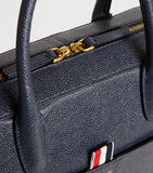 Thom Browne grey leather business bag, imported from the UK