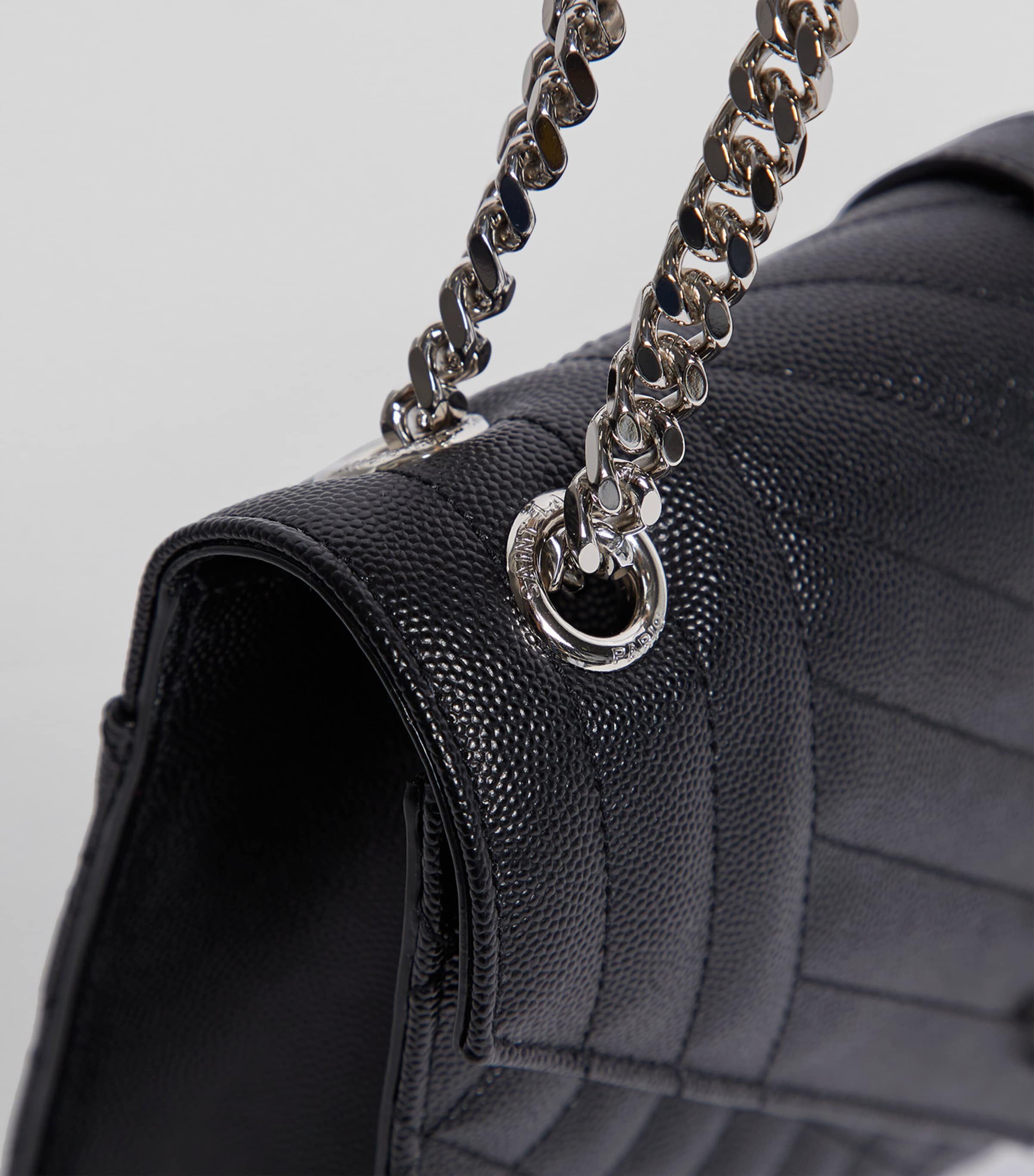Saint Laurent medium envelope matelassé shoulder bag (British brand)