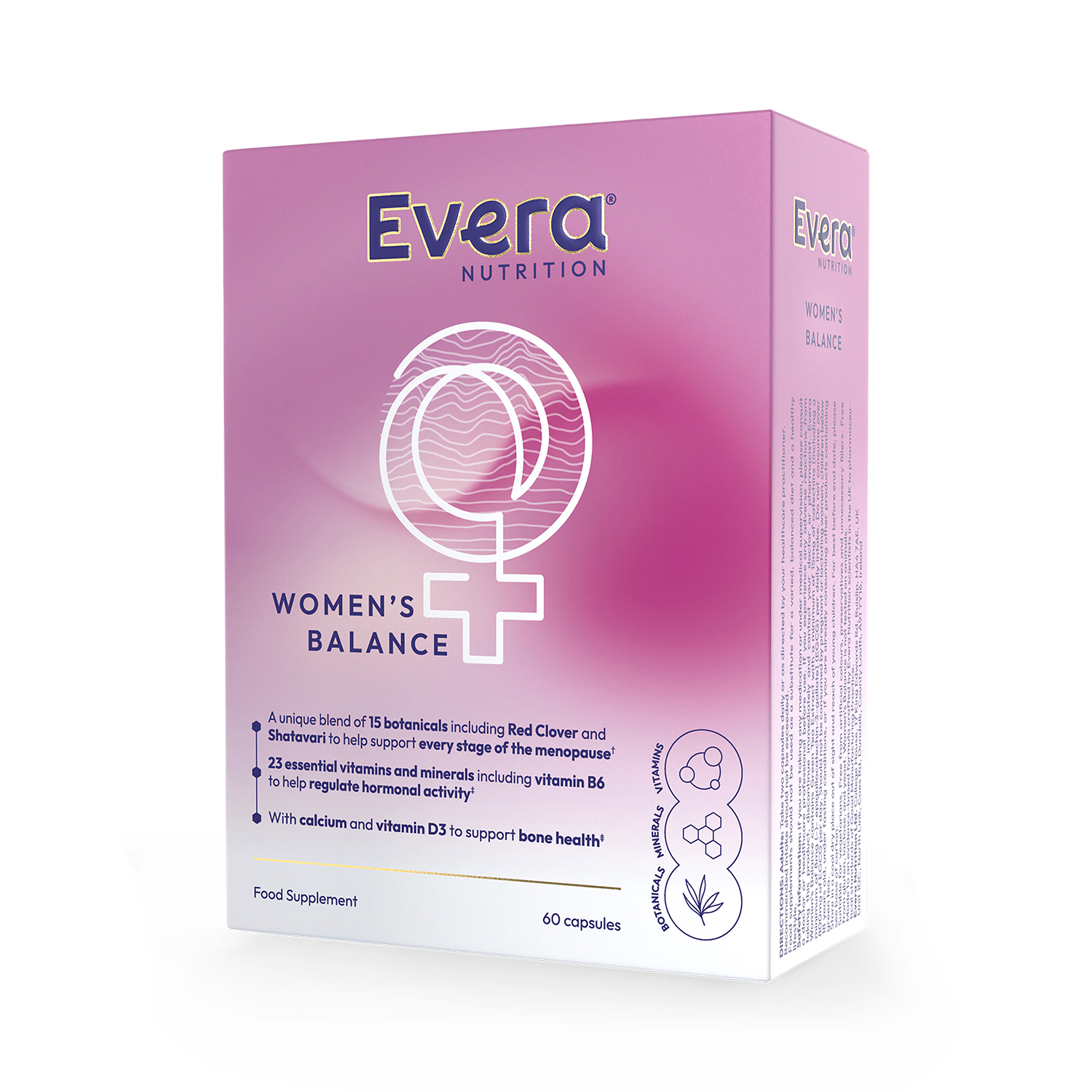 Evera Nutrition Women's Balance 60 capsules, imported from the UK