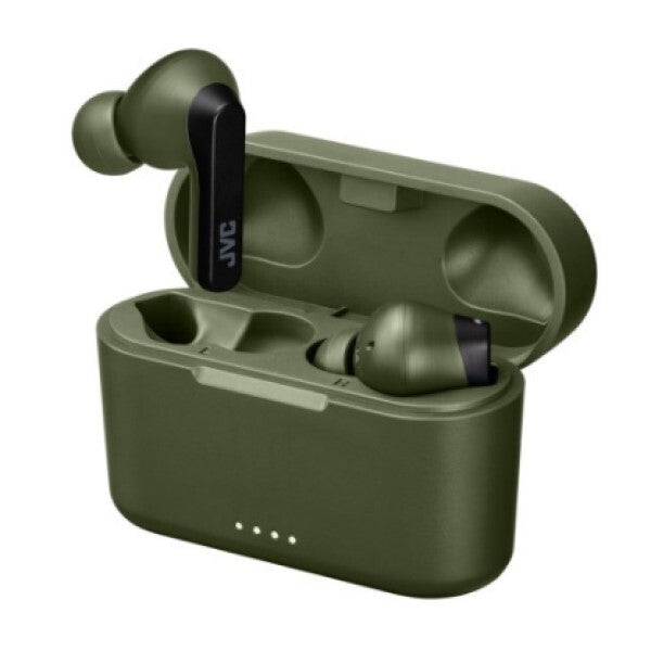 JVC HA-A9T wireless earbuds olive green - British product