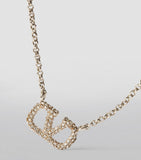 Valentino Garavani crystal VLogo necklace - British product