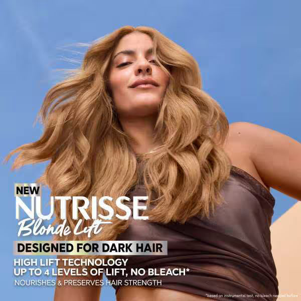 Garnier Nutrisse BlondeLift hair dye Caramel Blonde kit, UK version