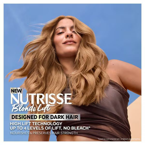 Garnier Nutrisse BlondeLift hair dye Caramel Blonde kit, UK version