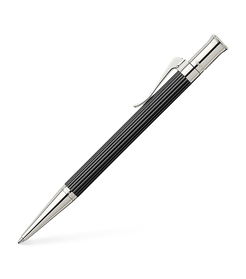 Graf von Faber-Castell ballpoint pen with wood and platinum-plated finish, UK version