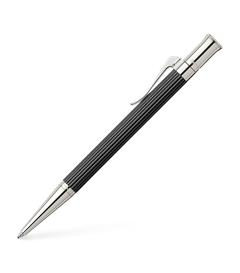 Graf von Faber-Castell ballpoint pen with wood and platinum-plated finish, UK version