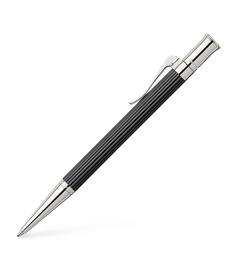 Graf von Faber-Castell ballpoint pen with wood and platinum-plated finish, UK version