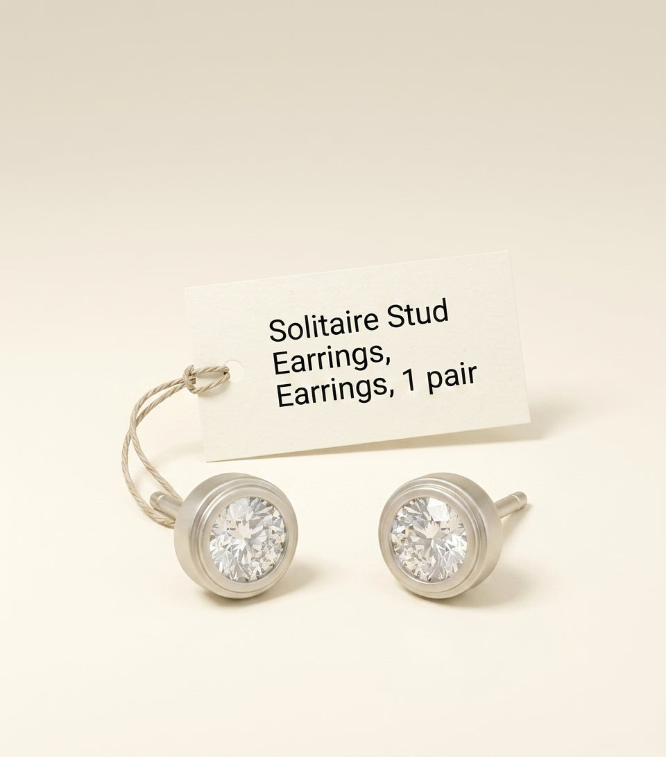 Cartier white gold diamond earrings - British product
