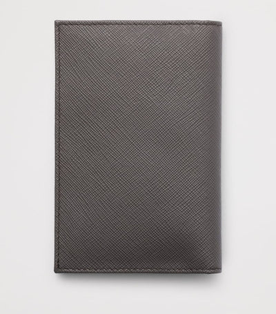 Prada Saffiano Leder Logo Pass-Inhaber