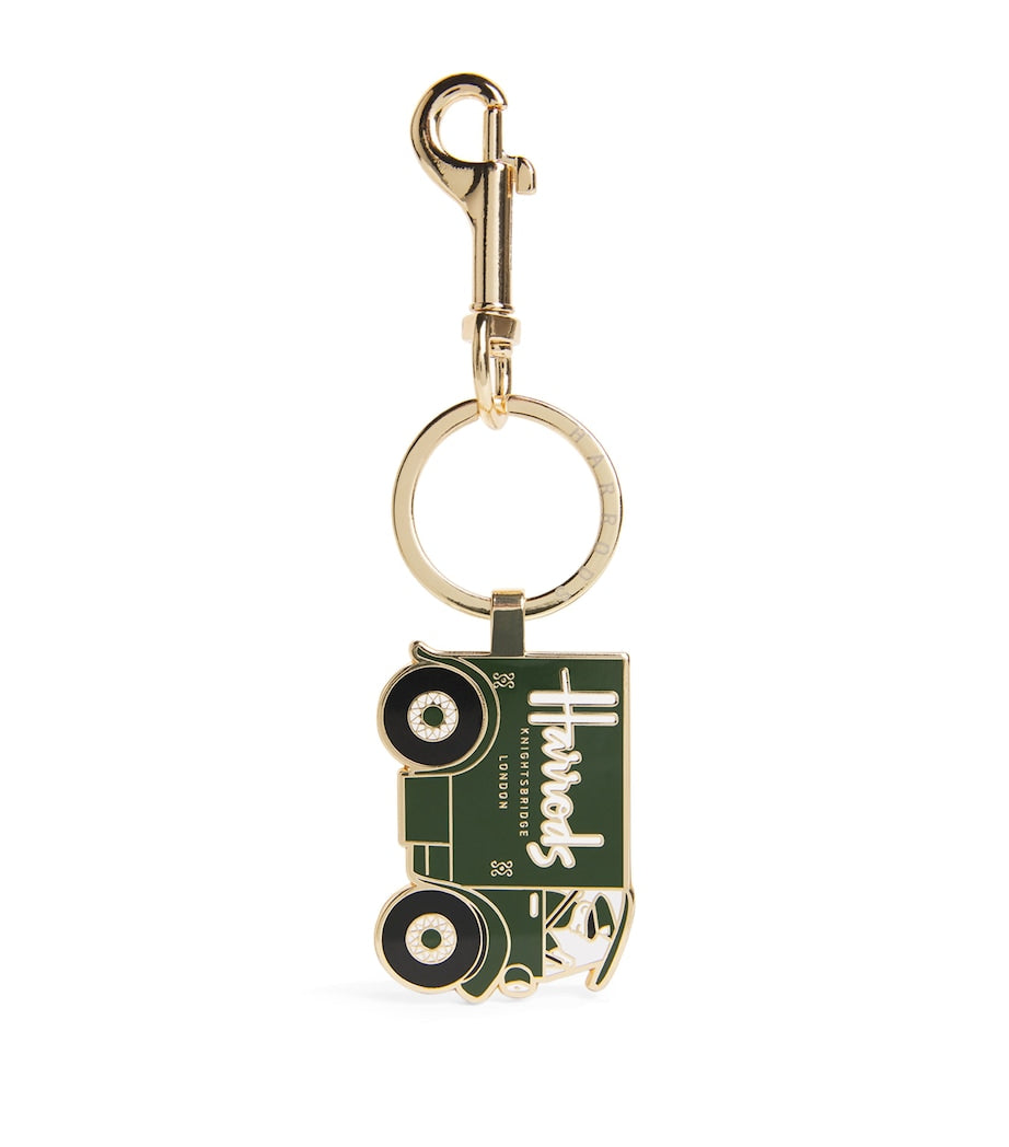 Harrods enamel van keyring, UK version