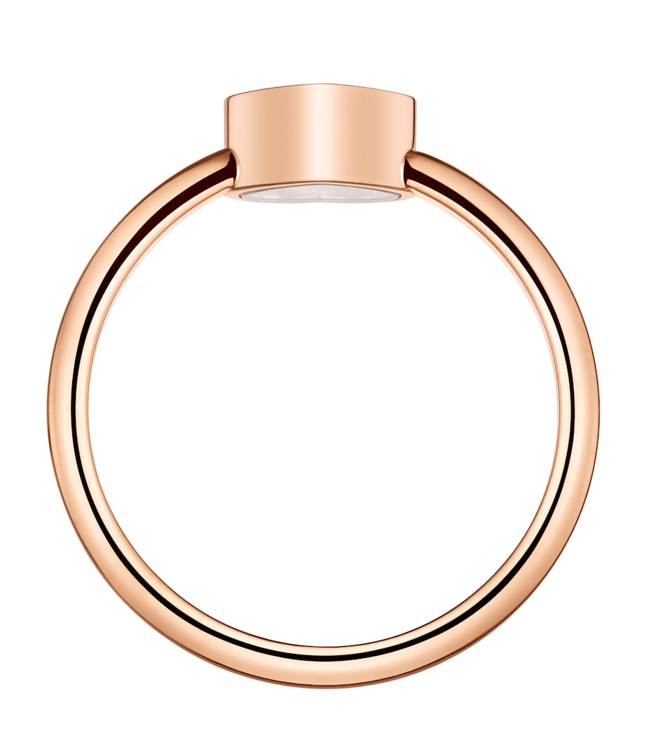 Chopard rose gold and diamond Happy Hearts ring (British brand)