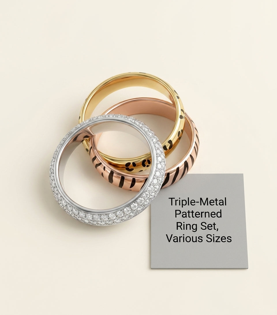 Cartier Trinity ring with lacquer and diamonds, imported from the UK