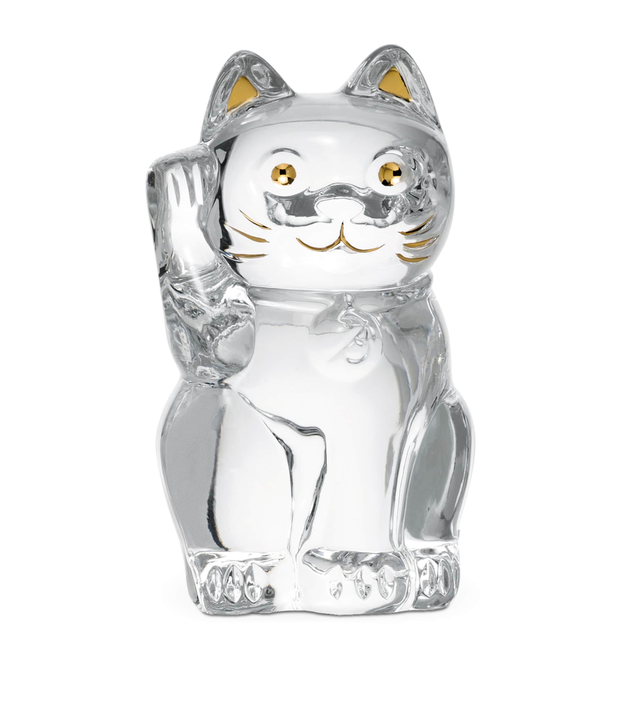 Baccarat Large Maneki Neko cat figurine - British product