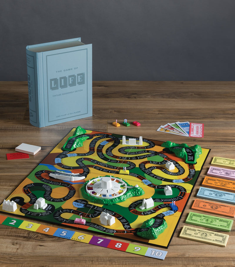 The Game of Life Vintage Bookshelf Edition board game (British brand)