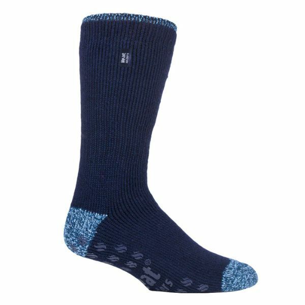 Heat Holders Mens Fleece Lined Thermal Slipper Socks 6-11 UK GOODS Superdrug NAVY  