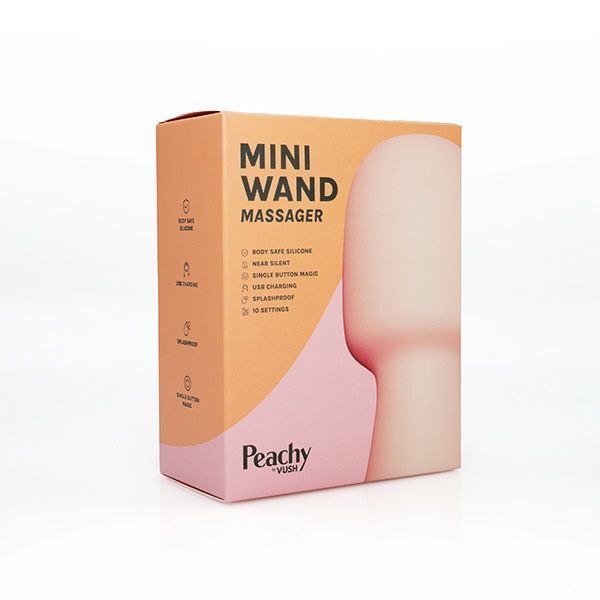 Vush Peachy Mini Wand Massager imported from the UK