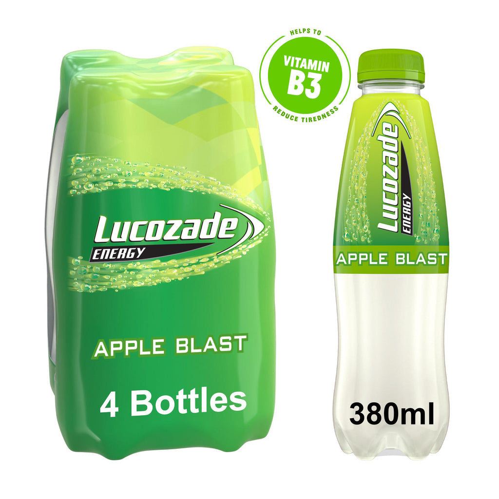 Lucozade Apple Blast Energy Drink 4x380ml