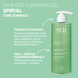 SVR Spirial deodorising shower gel 400ml (British brand)