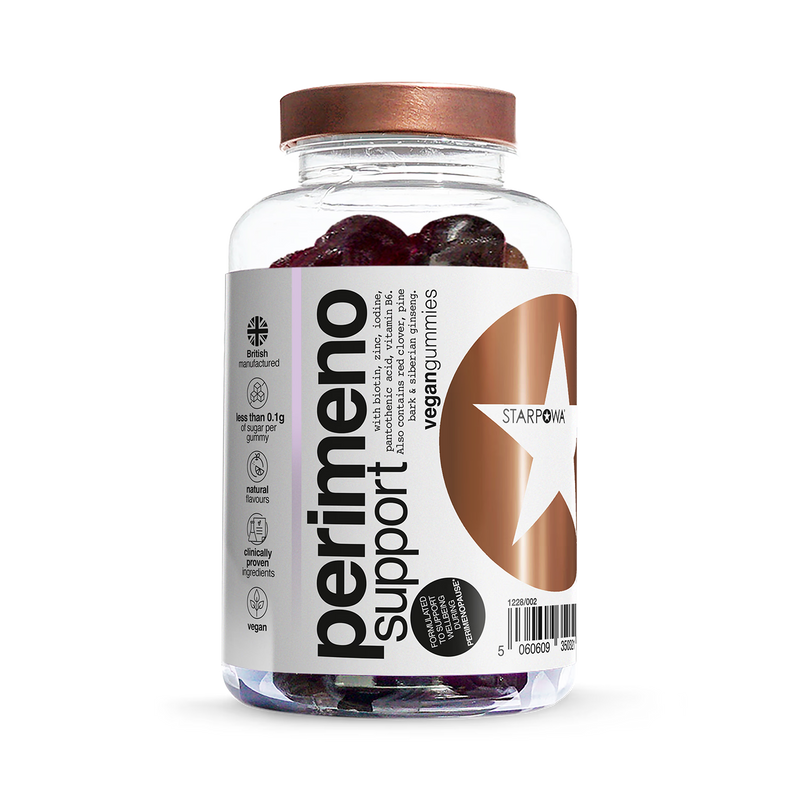 Starpowa perimenopause support gummies blackcurrant 60 count (British brand)