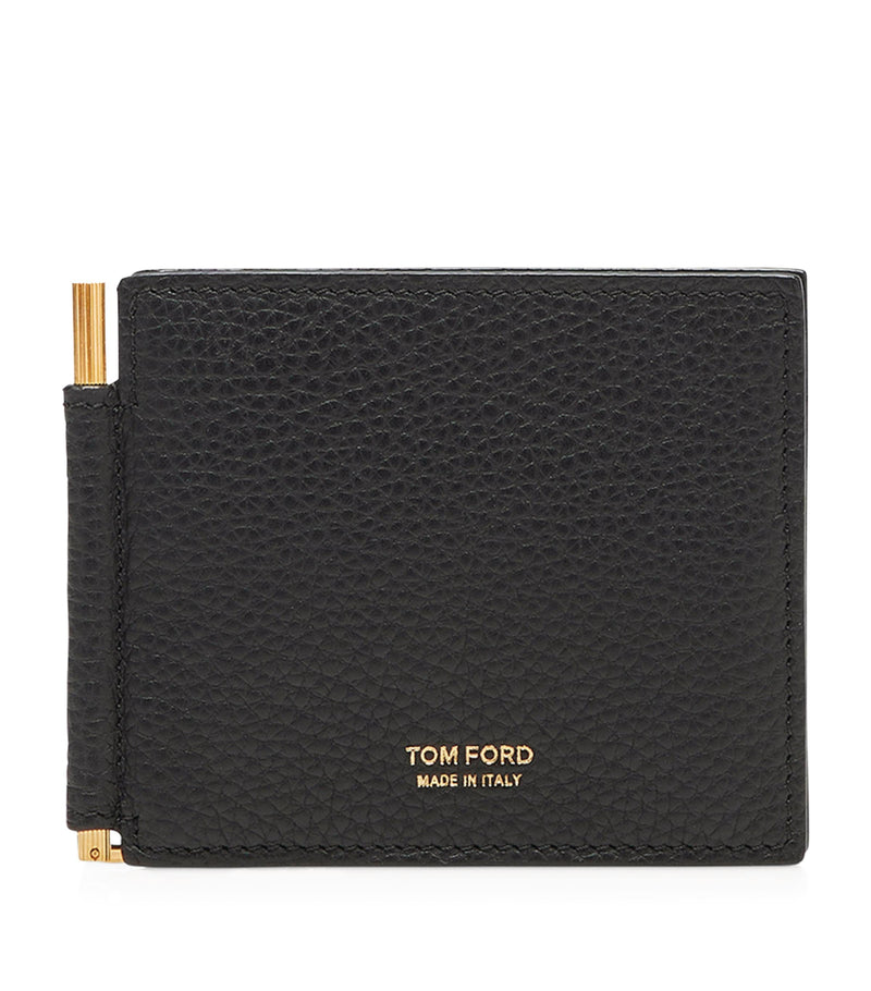 TOM FORD leather money clip wallet (British brand)