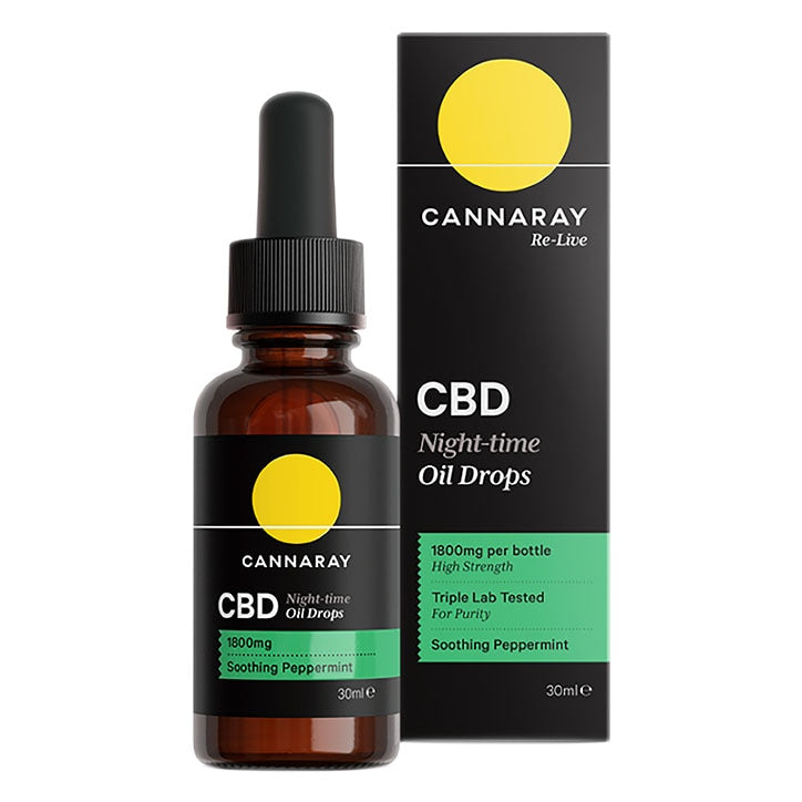 Cannaray Night-Time CBD Oil GOODS Holland&Barrett 1800 mg  