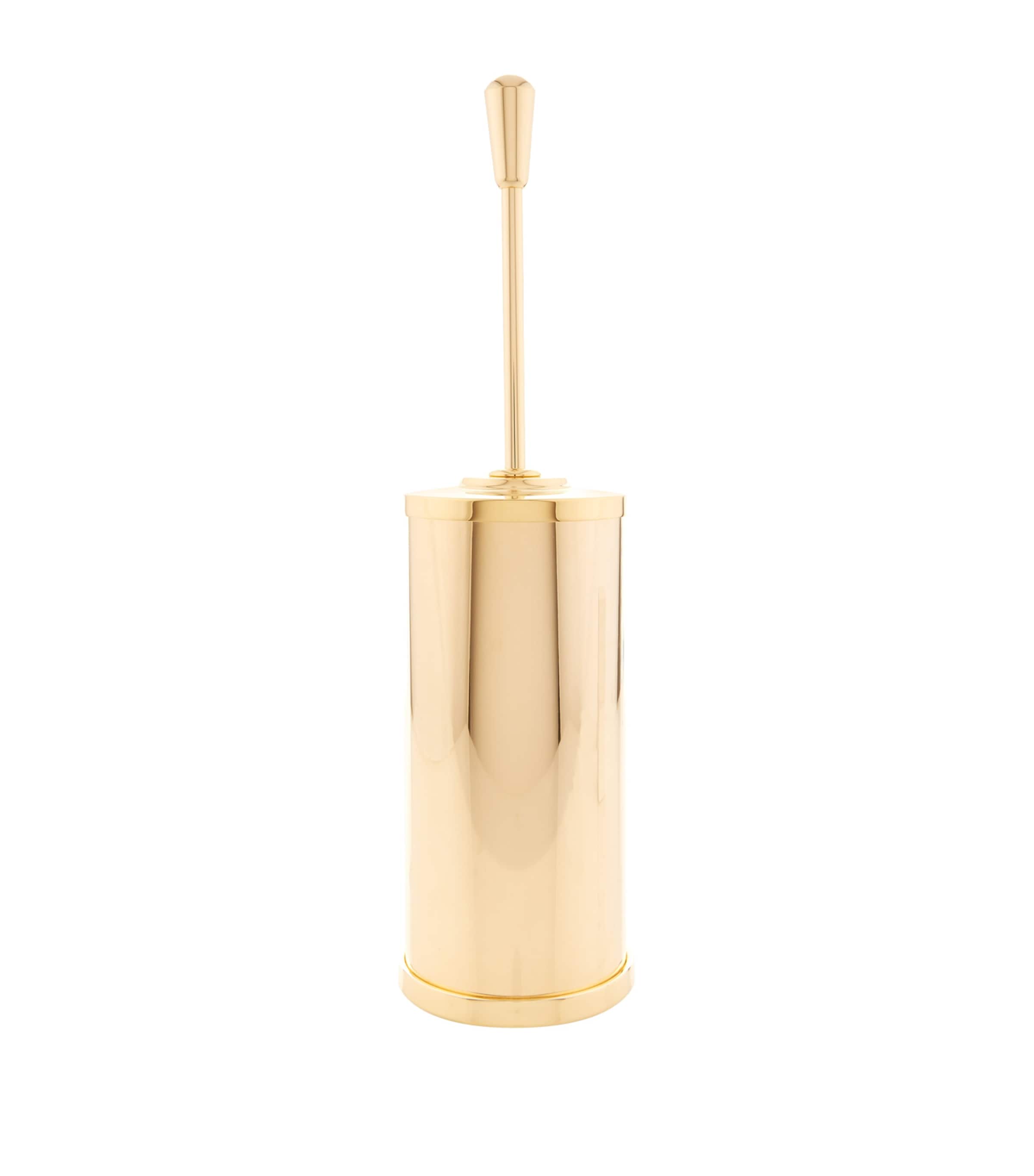 ZODIAC gold-plated toilet brush holder (British brand)