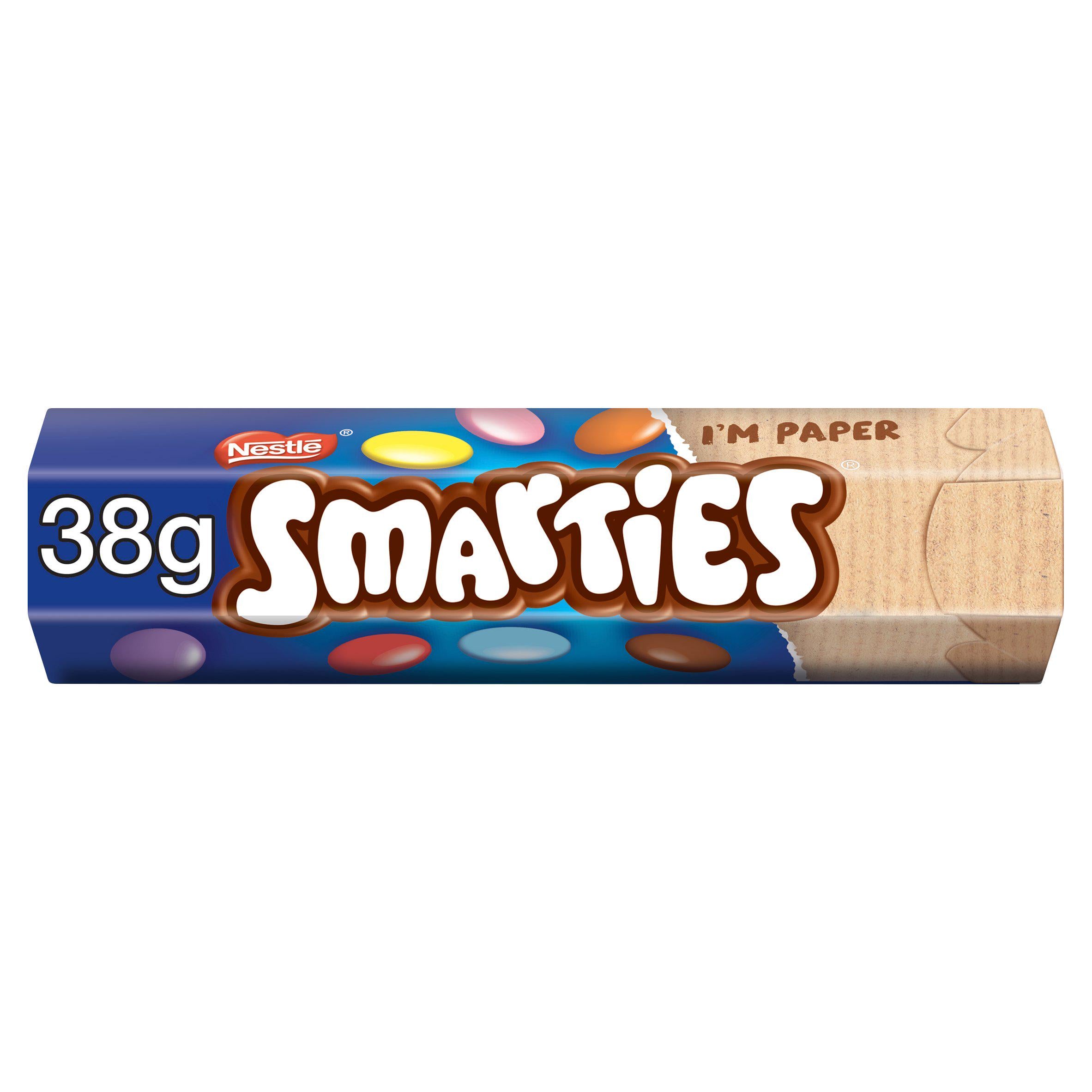 Smarties Milk Chocolate Sweets Tube 38g sweets Sainsburys   