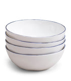 Feldspar cobalt cereal bowls set of 4 16cm - British product