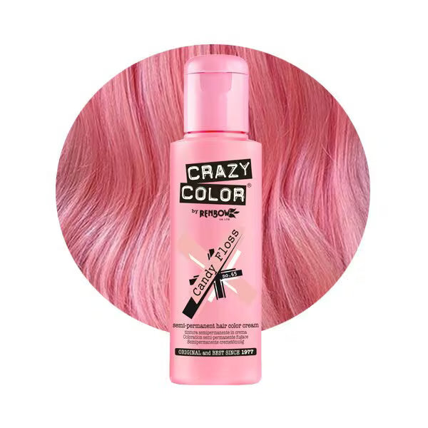 Crazy Color Candy Floss Pink Semi Permanent Hair Dye - British product