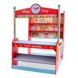 Bigjigs Toys Wooden Village Shop Playset GOODS Superdrug   