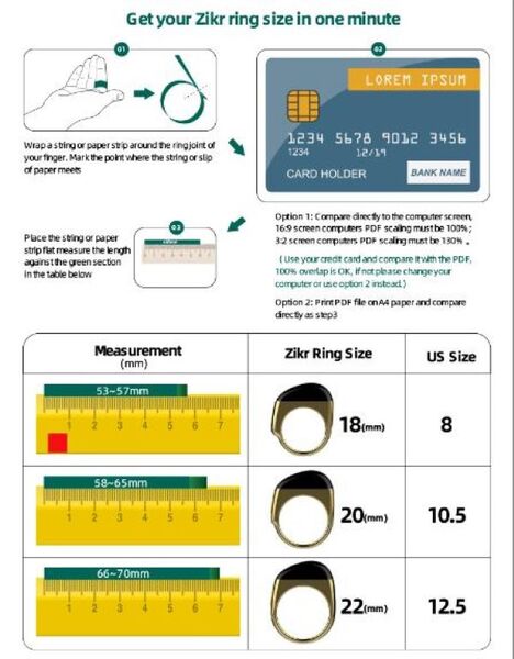 Leaper Countable Smart Ring zinc alloy waterproof - British brand