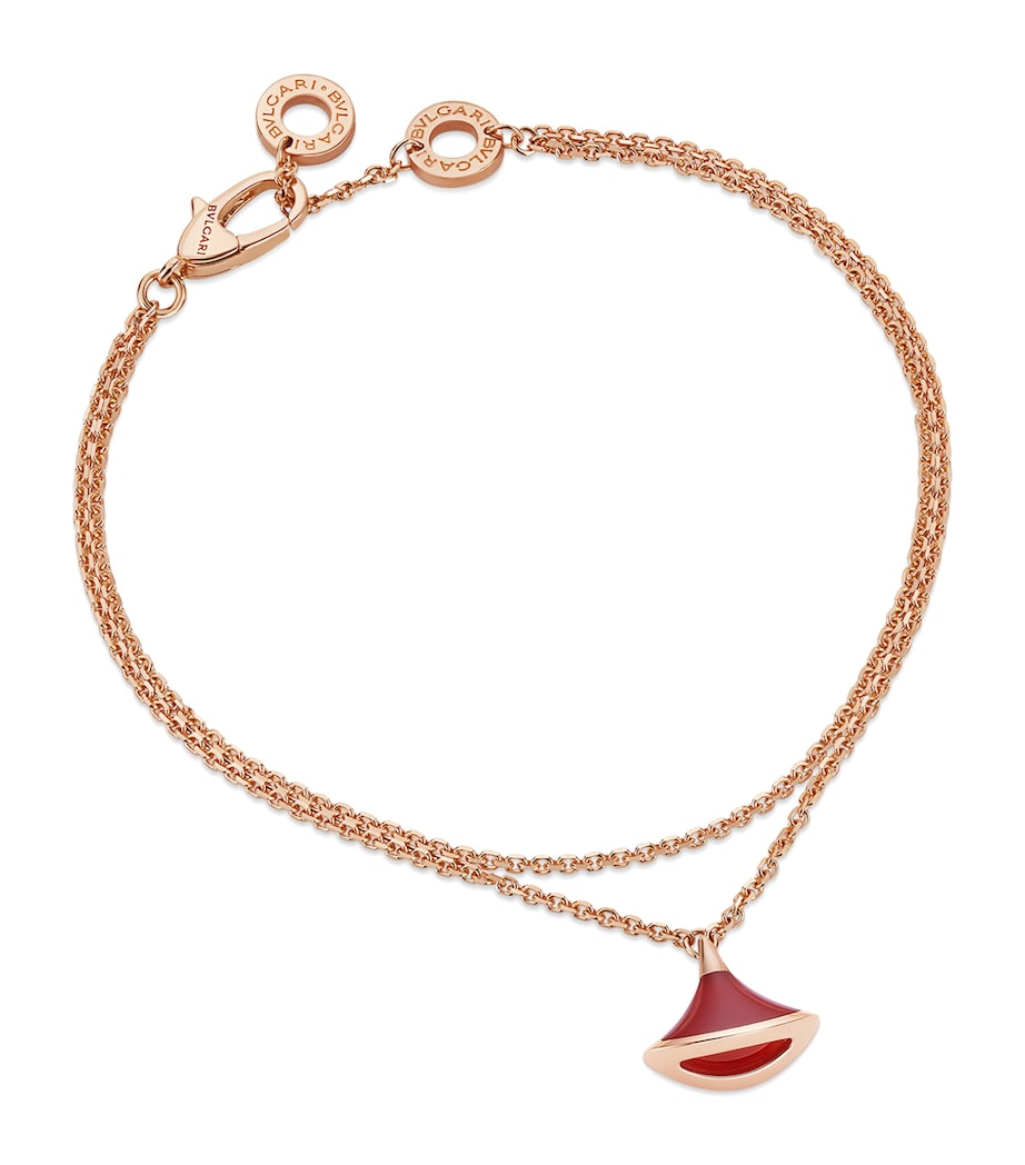 Bvlgari Divas' Dream rose gold bracelet with carnelian, UK version