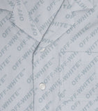 Off-White Kids Logo Bowling Shirt 4-12+ Years, imported from the UK