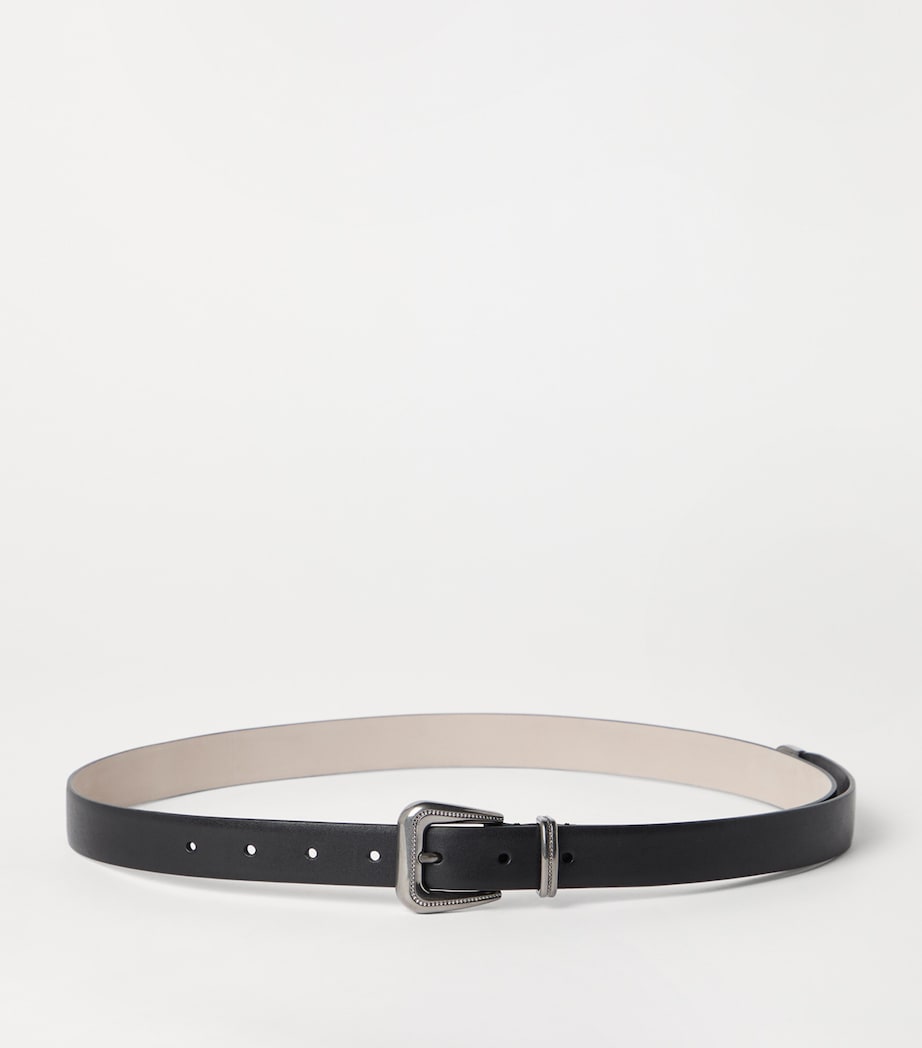 Brunello Cucinelli vachetta leather belt 1.5cm, UK version