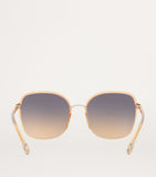 Chloé oversized square sunglasses with graduated tint (British brand)