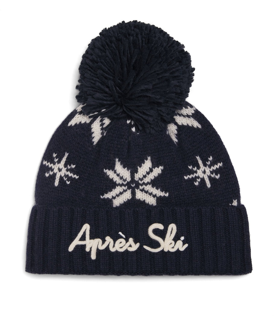 Mc2 Saint Barth Kids cashmere après-ski bobble hat, imported from the UK