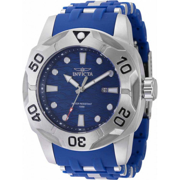 Invicta men's Sea Spider watch with stainless steel and silicone strap - British product