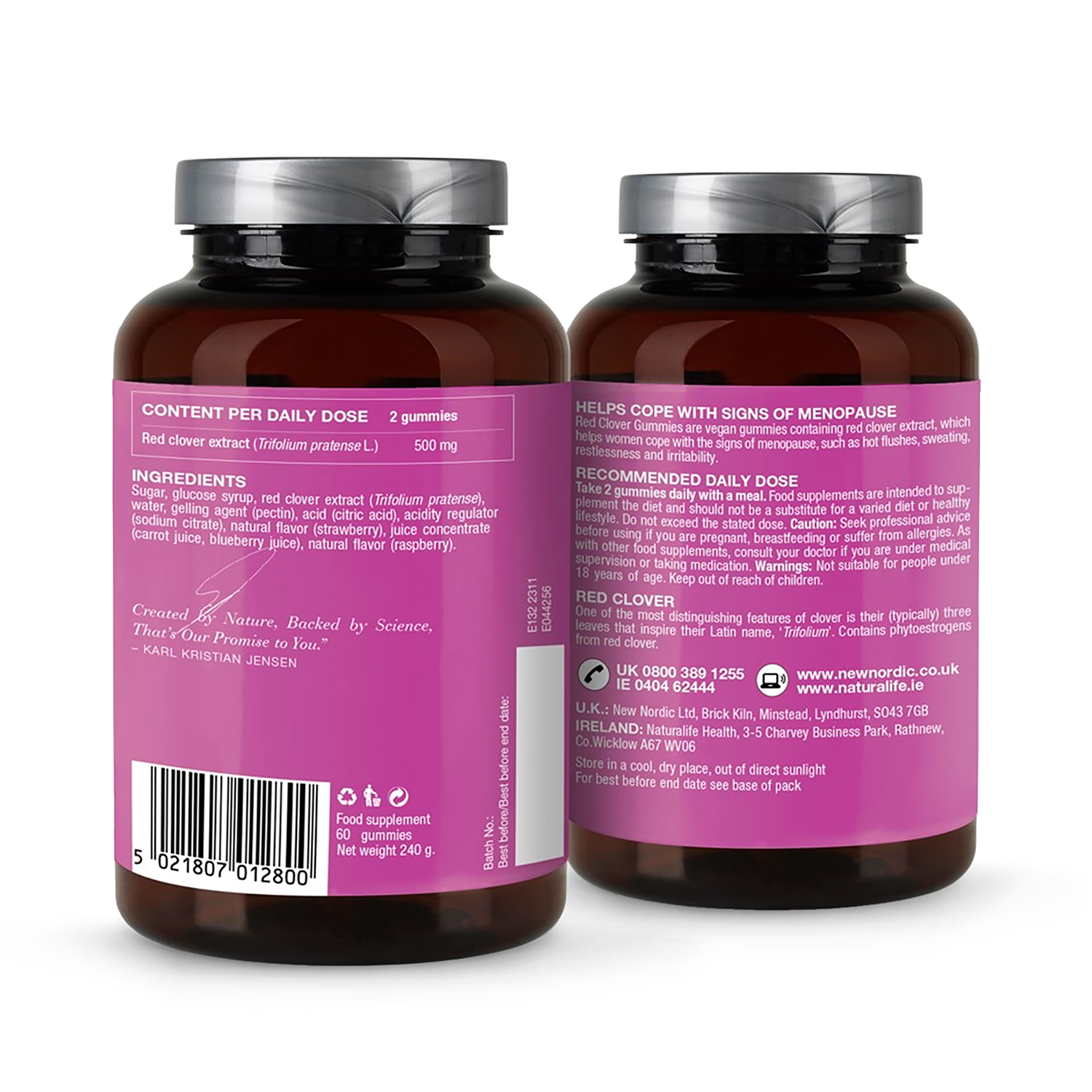 New Nordic red clover gummies 60 - British product