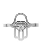 Chopard Happy Diamonds ring white gold diamond, imported from the UK