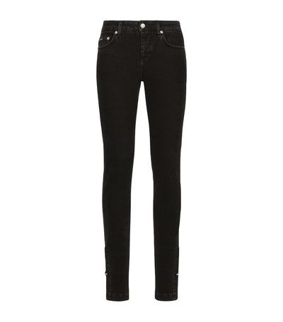 Harrods Pantalons Biker en Denim Coloré Coupe Slim avec Multiples Poches Zippées - Acheter en ligne sur McGrocer