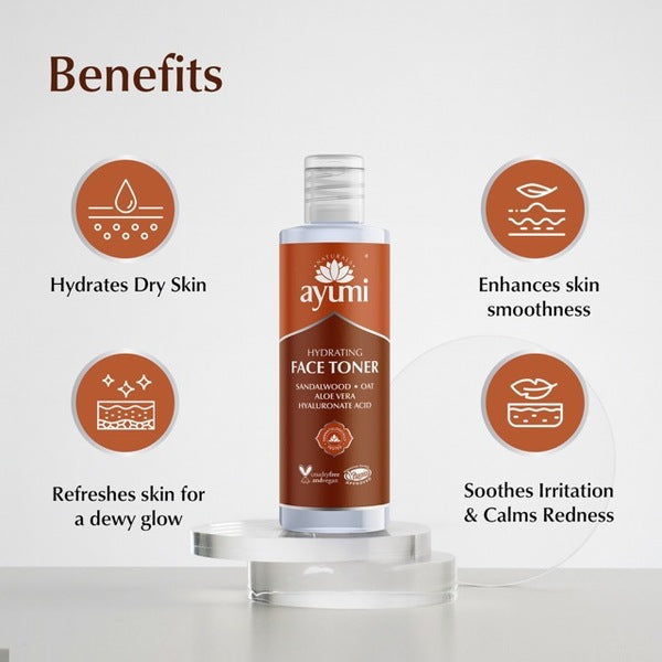 Ayumi Hydrating Facial Toner 150ml for sensitive skin - British product