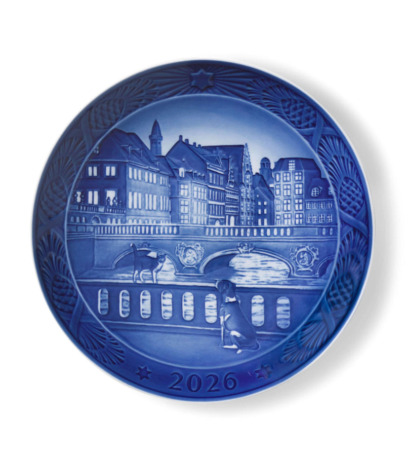 Royal Copenhagen Blue Collectibles Christmas 2026 plate 18cm, imported from the UK