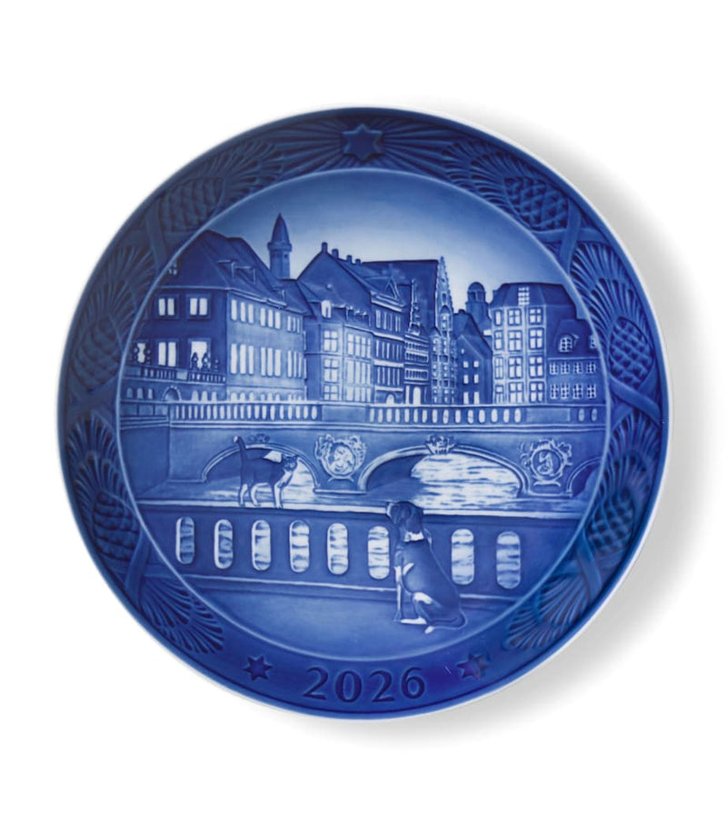 Royal Copenhagen Blue Collectibles Christmas 2026 plate 18cm, imported from the UK