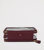 Anya Hindmarch transparent leather-trimmed in-flight case 22x12x7cm - British product