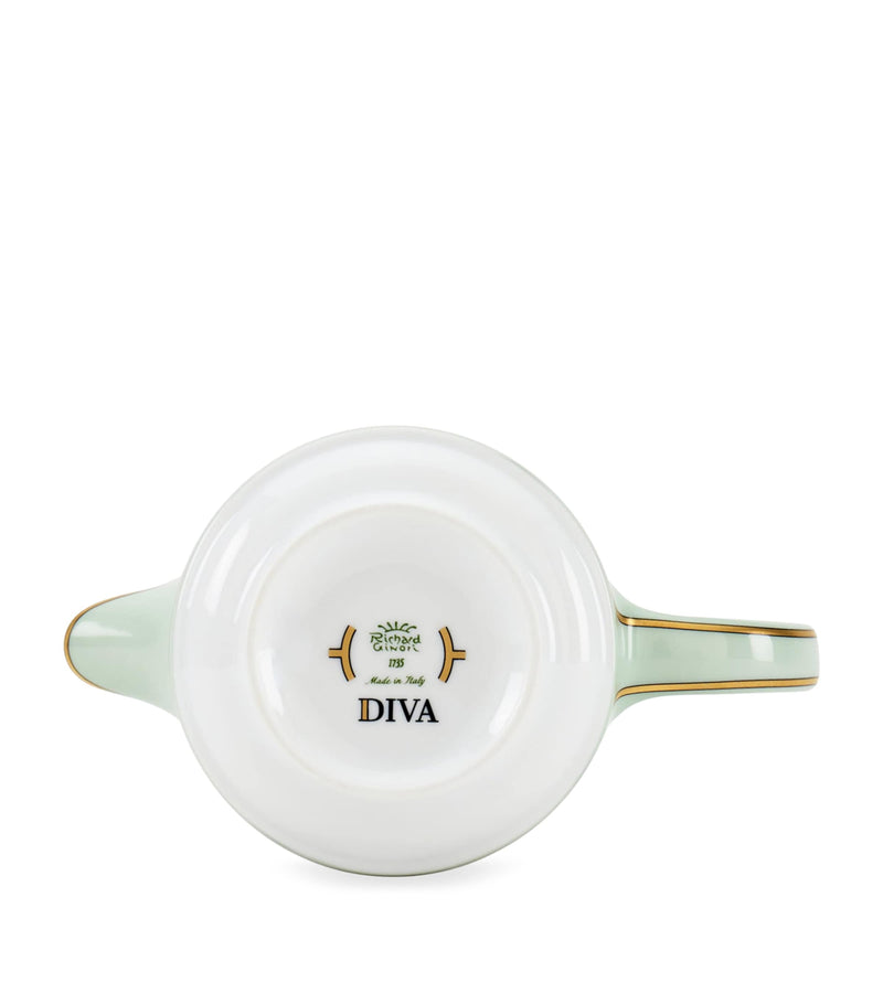 GINORI 1735 porcelain Colonna Diva Verde coffee pot 500ml, UK version