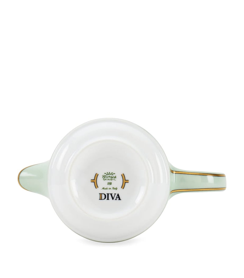 GINORI 1735 porcelain Colonna Diva Verde coffee pot 500ml, UK version