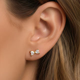 MUCHV bow earrings 18k gold or silver, imported from the UK