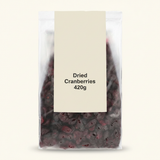 Holland & Barrett dried cranberries 420g, UK version