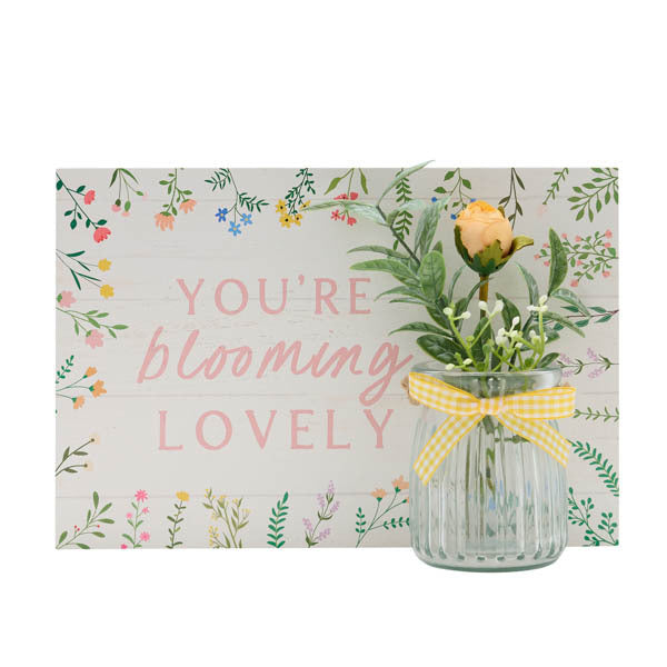 The Cottage Garden Jar Plaque 'Blooming Lovely' GOODS Superdrug   