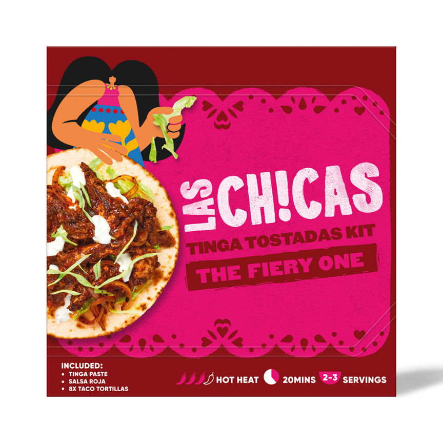 Las Chicas Tinga Tostadas Fiery Mexican Meal Kit 296g