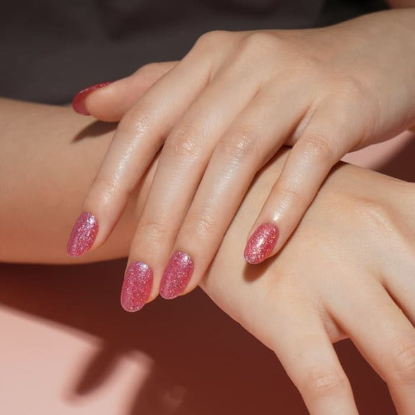 Bluesky gel polish Lola Glows coral pink - British product